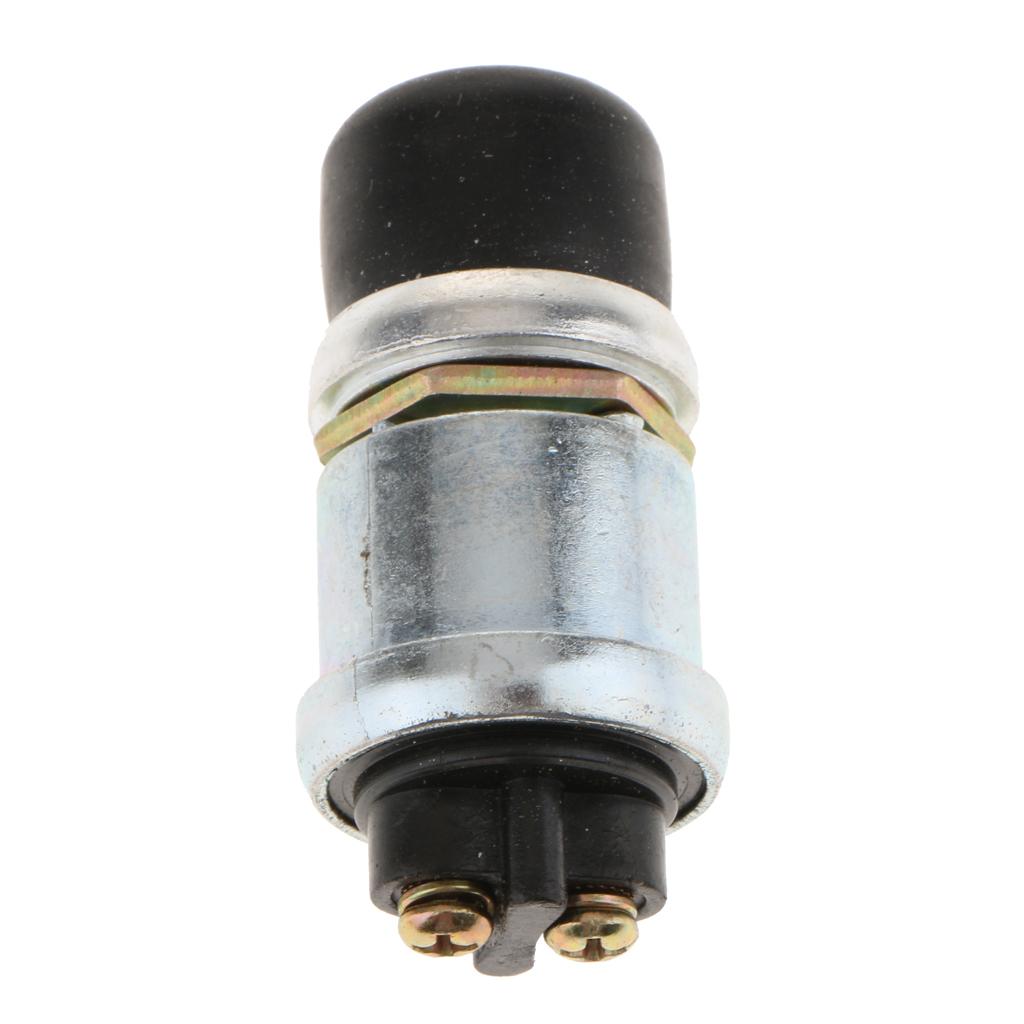 16mm AC 12V 3A Chống Nước Nhất Thời Đẩy Bắt Đầu Nút Công Tắc Đen + Bạc