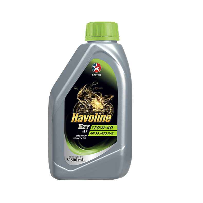 Dầu nhớt xe số cao cấp Caltex Havoline Super 4T Ezy SAE 20W-40 800ml