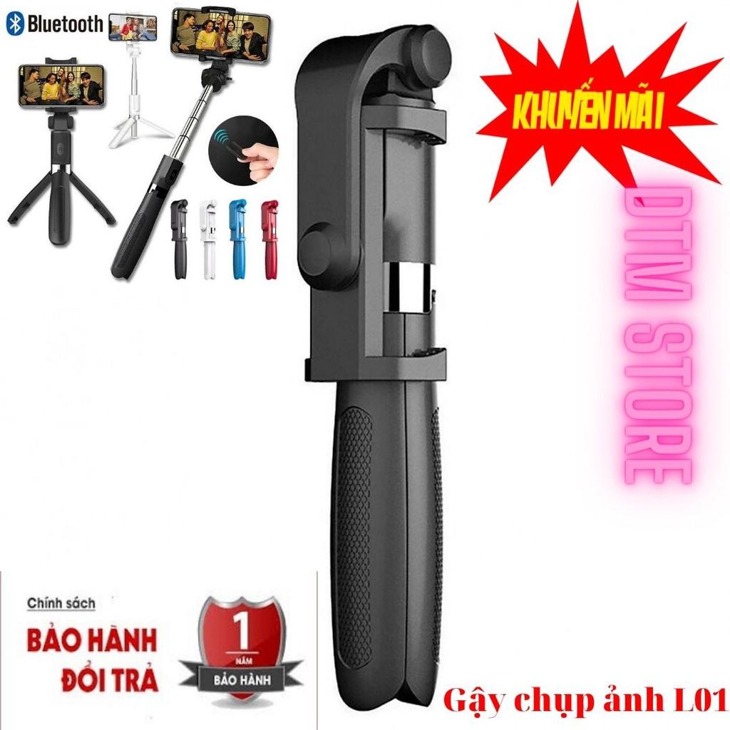 Gậy chụp hình 3 chân kiểu tripod có remote bluetooth điểu khiển L01