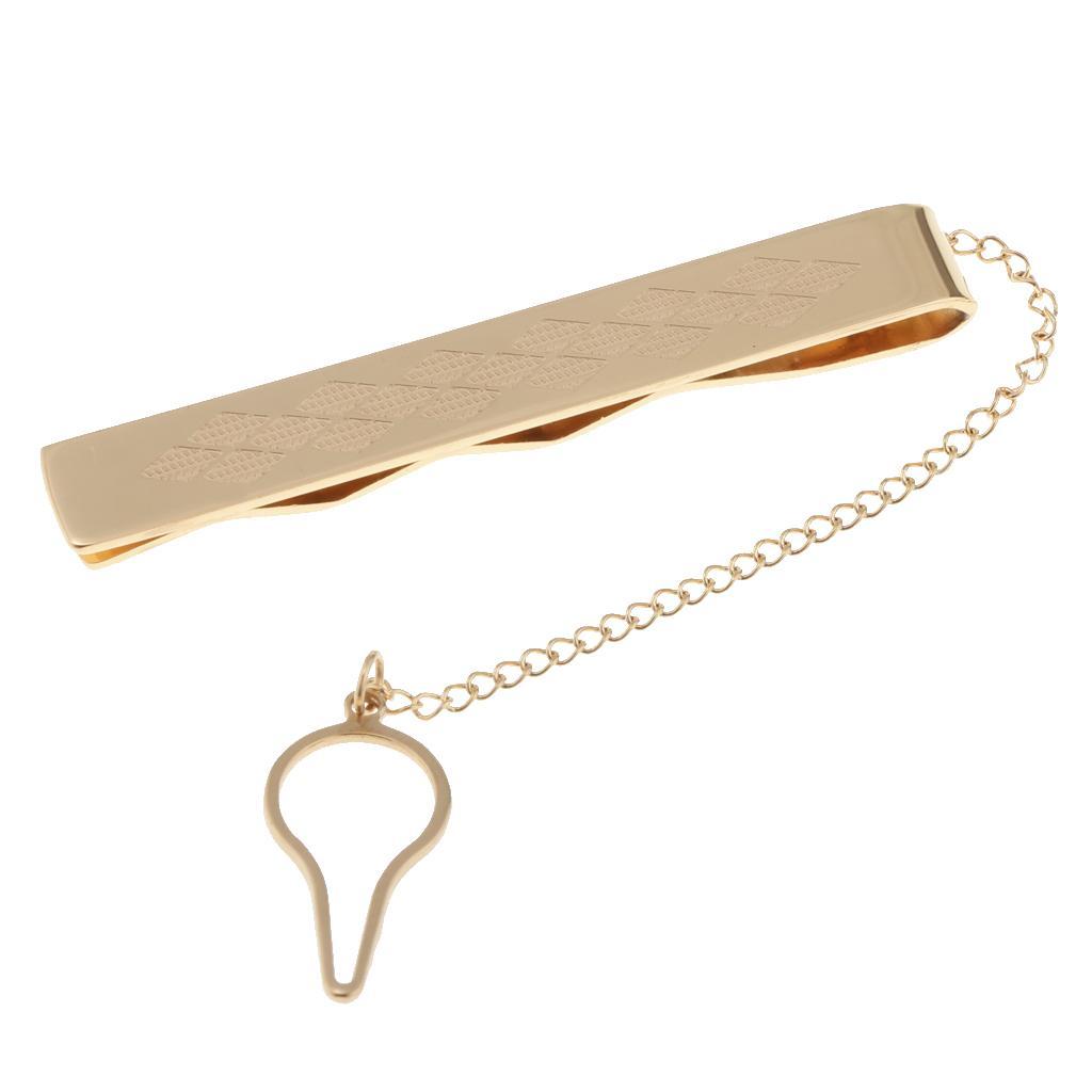 Stainless Steel Formal Necktie Tie Bar Clasp Wedding Mens