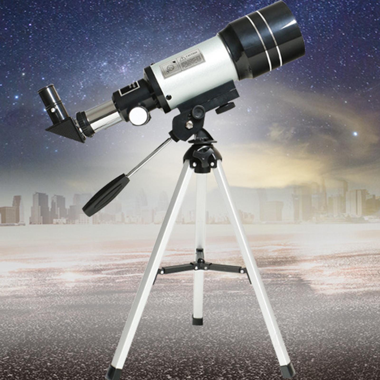 Portable 70mm 300mm Telescope for Beginners Easily Install Astronomy Refractor Telescope ,to Observe Celestial Objects at Night Accessory