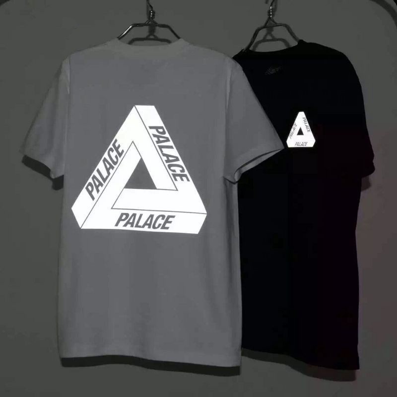 Áo Thun Phản quang Palace bạc, Áo Thun Cotton 75%, Áo From Rộng, Ao Thun Unisex, thời trang đường phố