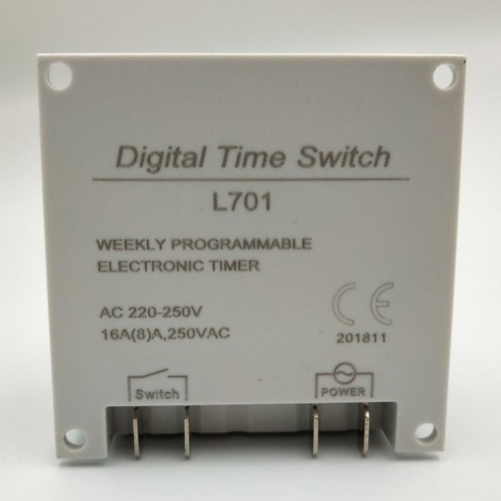 LCD Power Digital Time Switch Weekly Programmable Timer 12V Power Supply