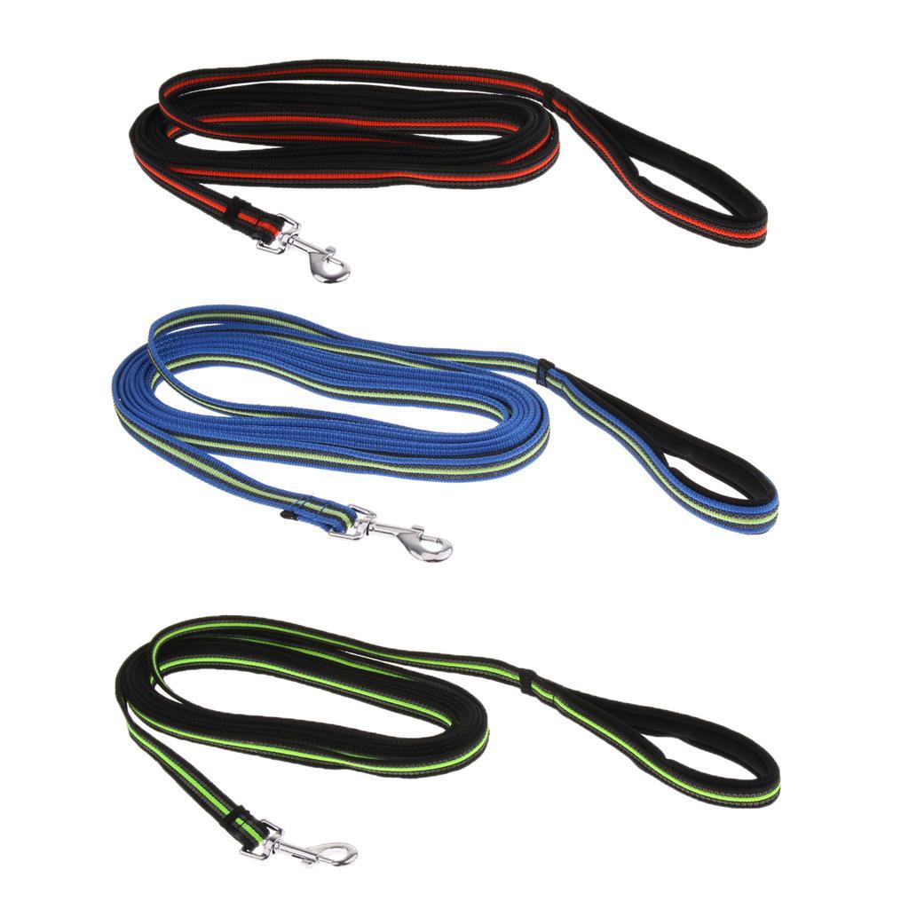 Dog Training Leash Heavy Duty Rope Lead for Dogs Puppy Orange Black