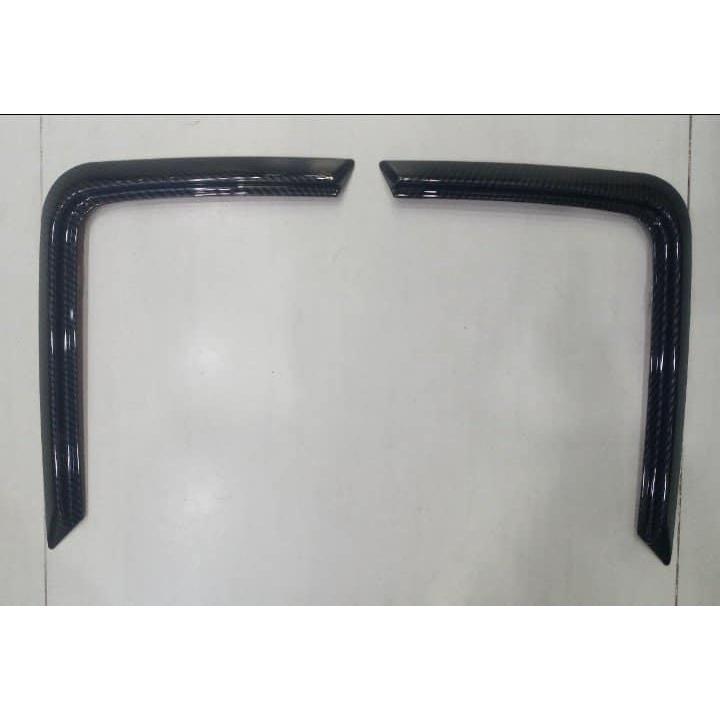Ốp Viền Đèn Gầm Trước Xe Carbon Toyota Raize 2022-2023 Thiết Kế Vân Carbon Cao Cấp