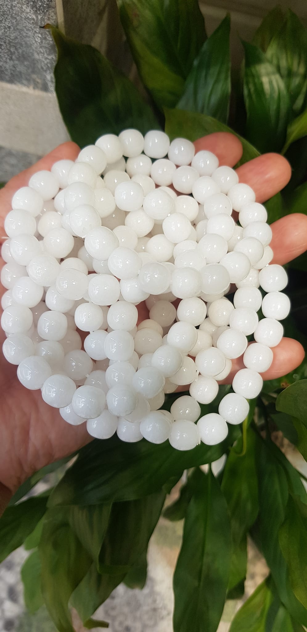 Vòng Tay Nữ Đá Ngọc Hoà Điền TRẮNG bầu Tự Nhiên Size 9li5 đẹp Màu Trắng sáng Nữ mệnh Kim Thủy Mang năng lượng tích cực may mắn tài lộc tốt công việc đeo đẹp xinh tay ạ