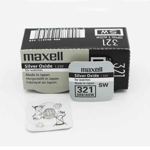 Pin đồng hồ chính hãng Maxell 321 SR616SW dành cho đồng hồ, thiết bị điện tử - 5 Viên