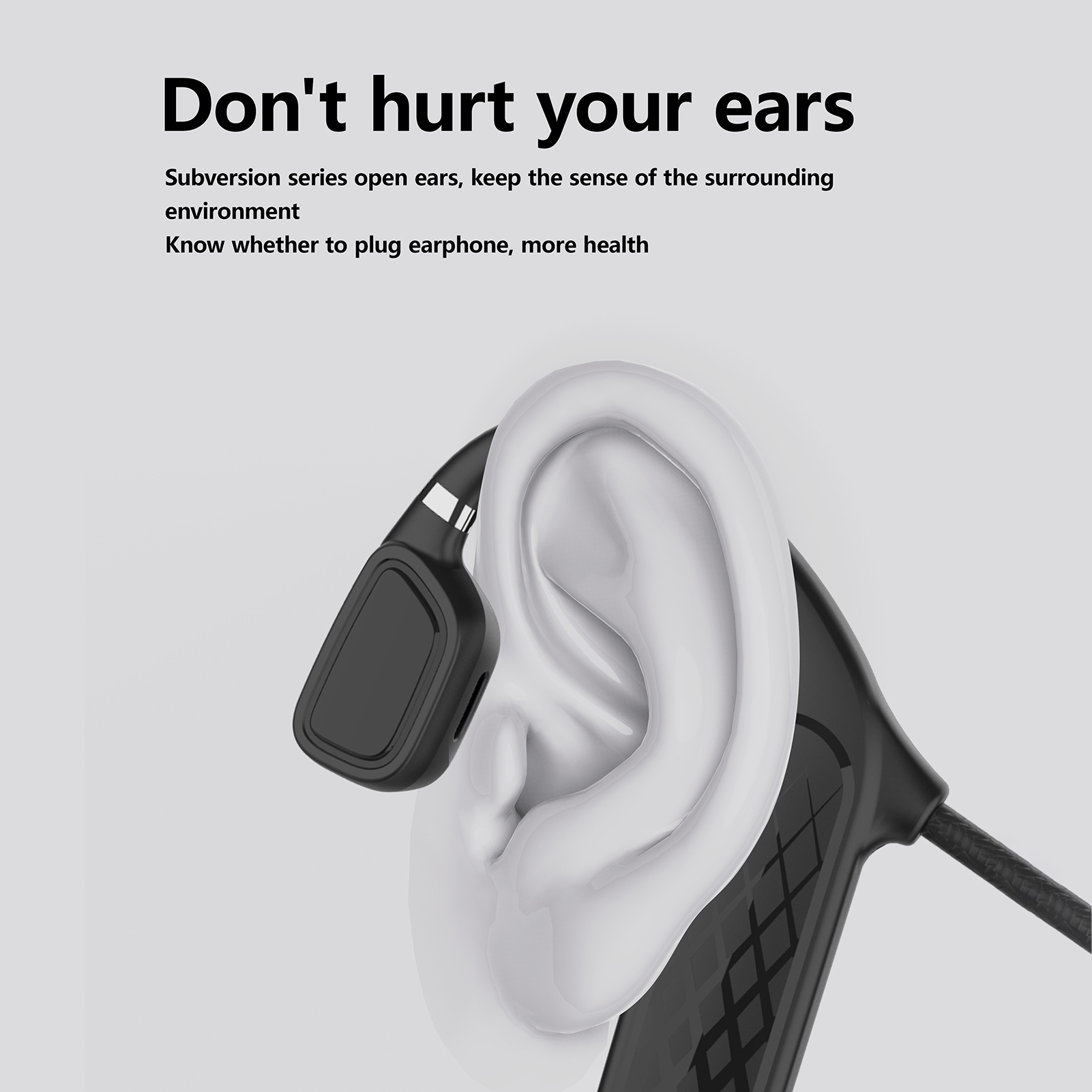 Tai Nghe BT5.0 MD04 Bone Conduction Không Đau Khi Đeo Giảm Tiếng Ồn Chống Nước IPX5