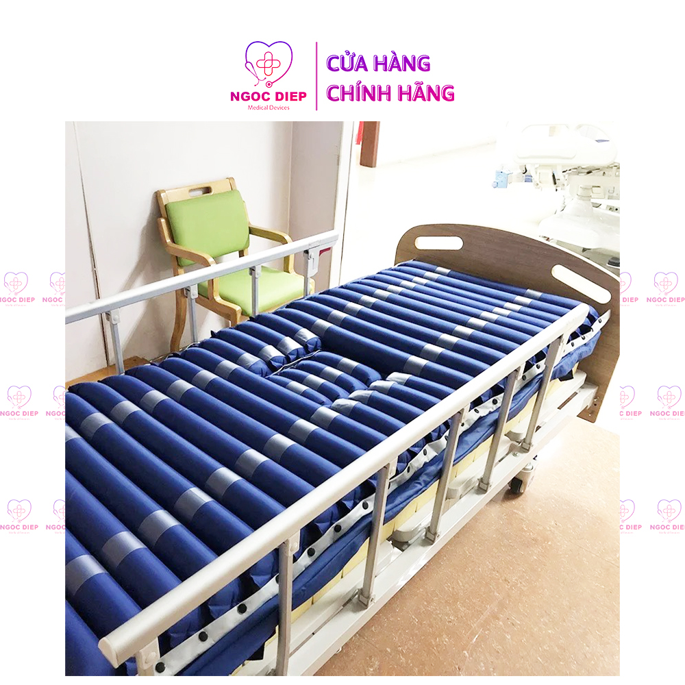 Đệm hơi chống loét cao cấp có lỗ đi vệ sinh OROMI HF6002 - Nệm chống loét cao cấp cho người già, người bệnh