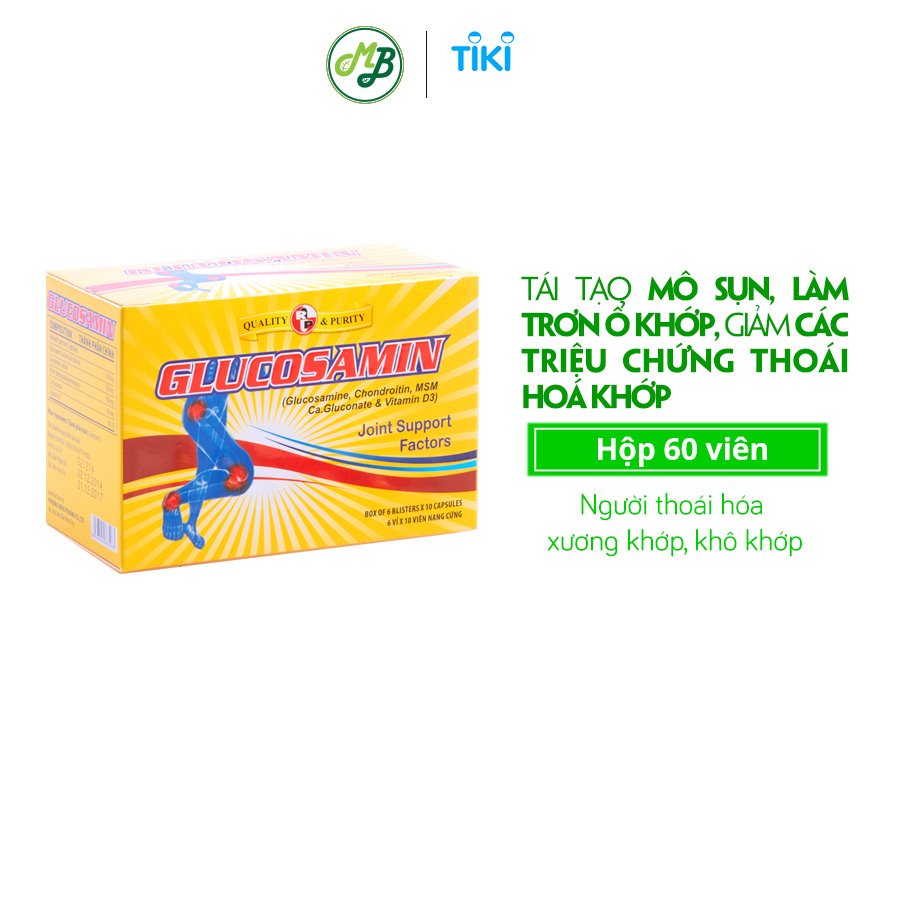 TPCN hỗ trợ xương khớp- viên nang Glucosamin – Robinson Pharma Usa-hộp 60 viên