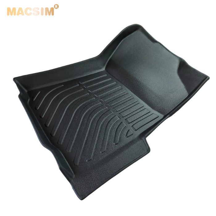 Hàng loại 2 Thảm lót sàn xe ô tô Toyota Fortuner/ Innova 2017-nay Nhãn hiệu Macsim chất liệu nhựa TPE