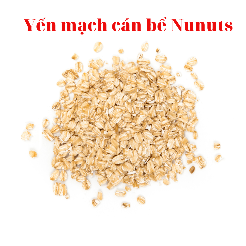 1kg yến mạch nguyên cám,hữu cơ, cán bể Nunuts nấu cháo bé ăn dặm hoặc ăn giảm cân cực kì tốt