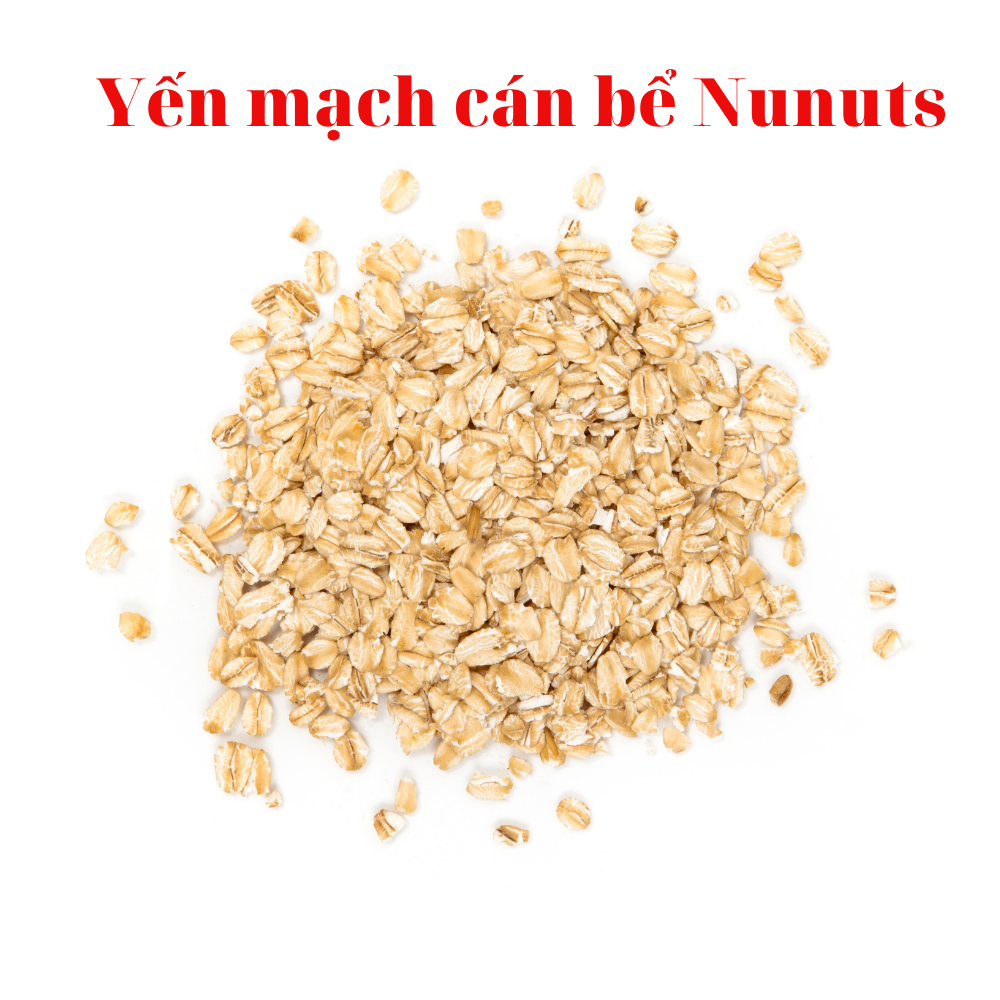 1kg yến mạch nguyên cám,hữu cơ, cán bể Nunuts (2 hũ 500g) nấu cháo bé ăn dặm hoặc ăn giảm cân cực kì tốt