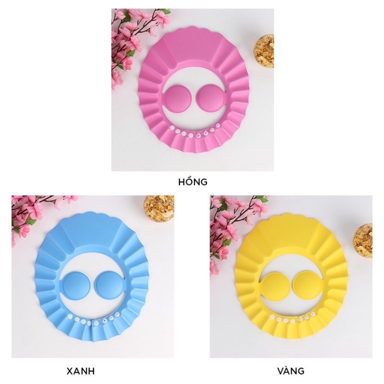 Nón Gội Đầu An Toàn Cho Bé Mũ Gội Đầu Chắn Nước Che Tai – Giao Màu Ngẫu Nhiên