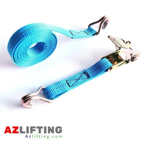 Dây tăng đơ 25mm 6 mét 1000kg móc J – dây xanh