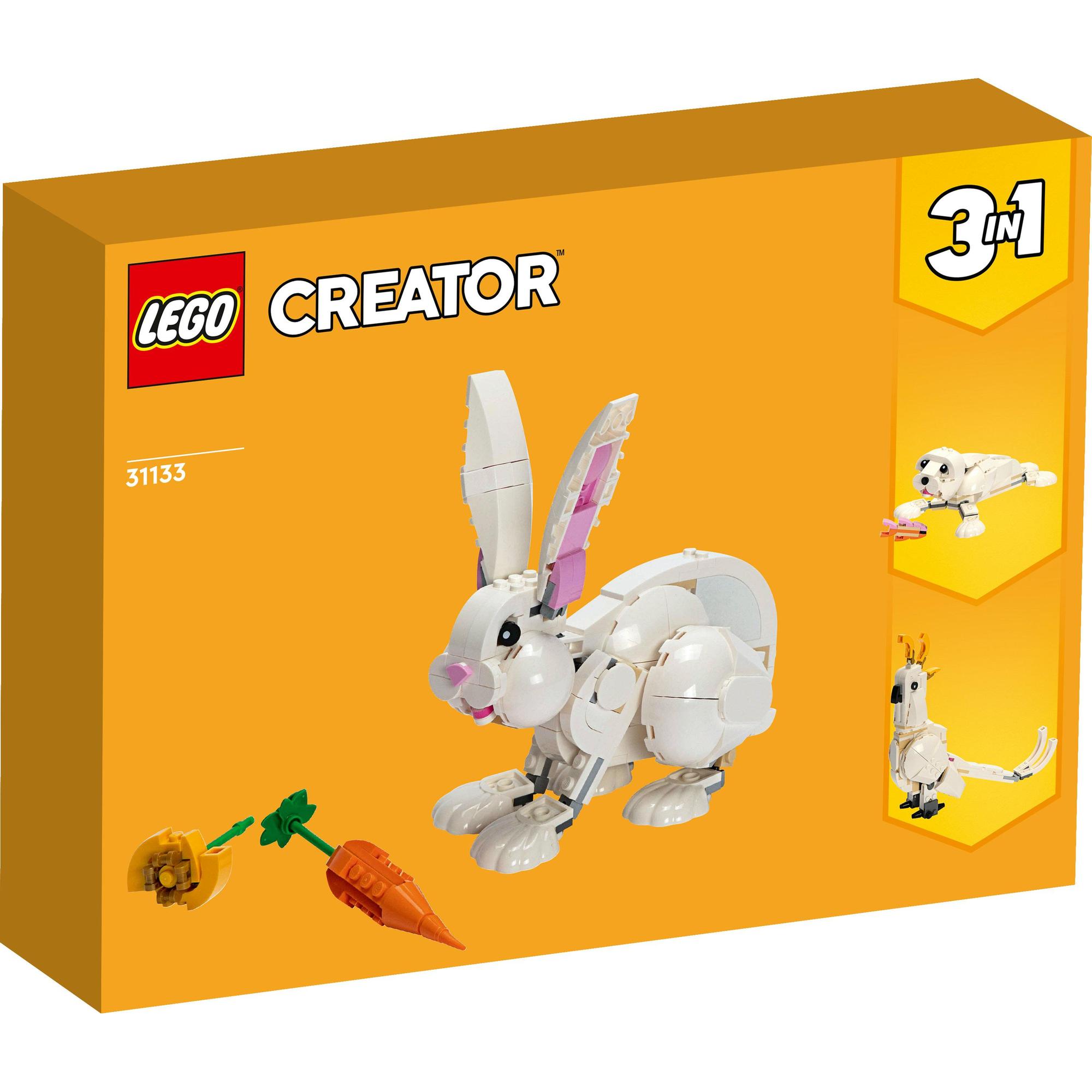 LEGO Creator 31133 Thỏ Trắng Dễ Thương (258 Chi Tiết)