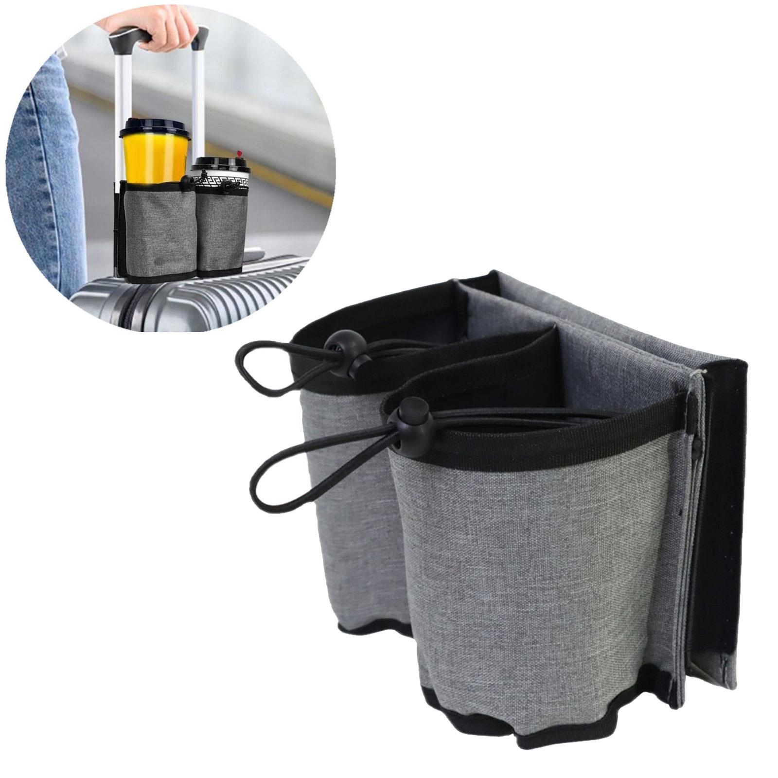 Luggage Armrest Storage Holder Travel Cup Holder for Phone Bottles Traveling