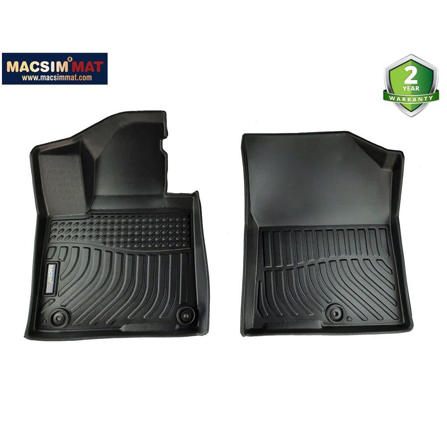 Thảm lót sàn xe ô tô Kia Sorento 2021 -(3 hàng ghế) Nhãn hiệu Macsim chất liệu nhựa TPV cao cấp màu đen