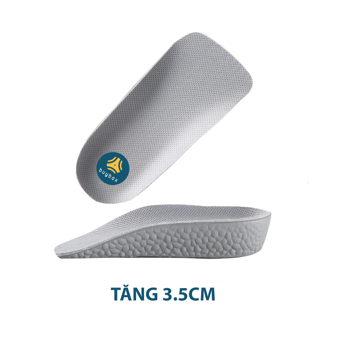 Lót Giày Tăng Chiều Cao Chất Liệu Cao Cấp Êm Chân Thoáng Khí, Siêu Nhẹ Dành Cho Nam Và Nữ - Buybox - Bbpk229 - Nam3.5Cm
