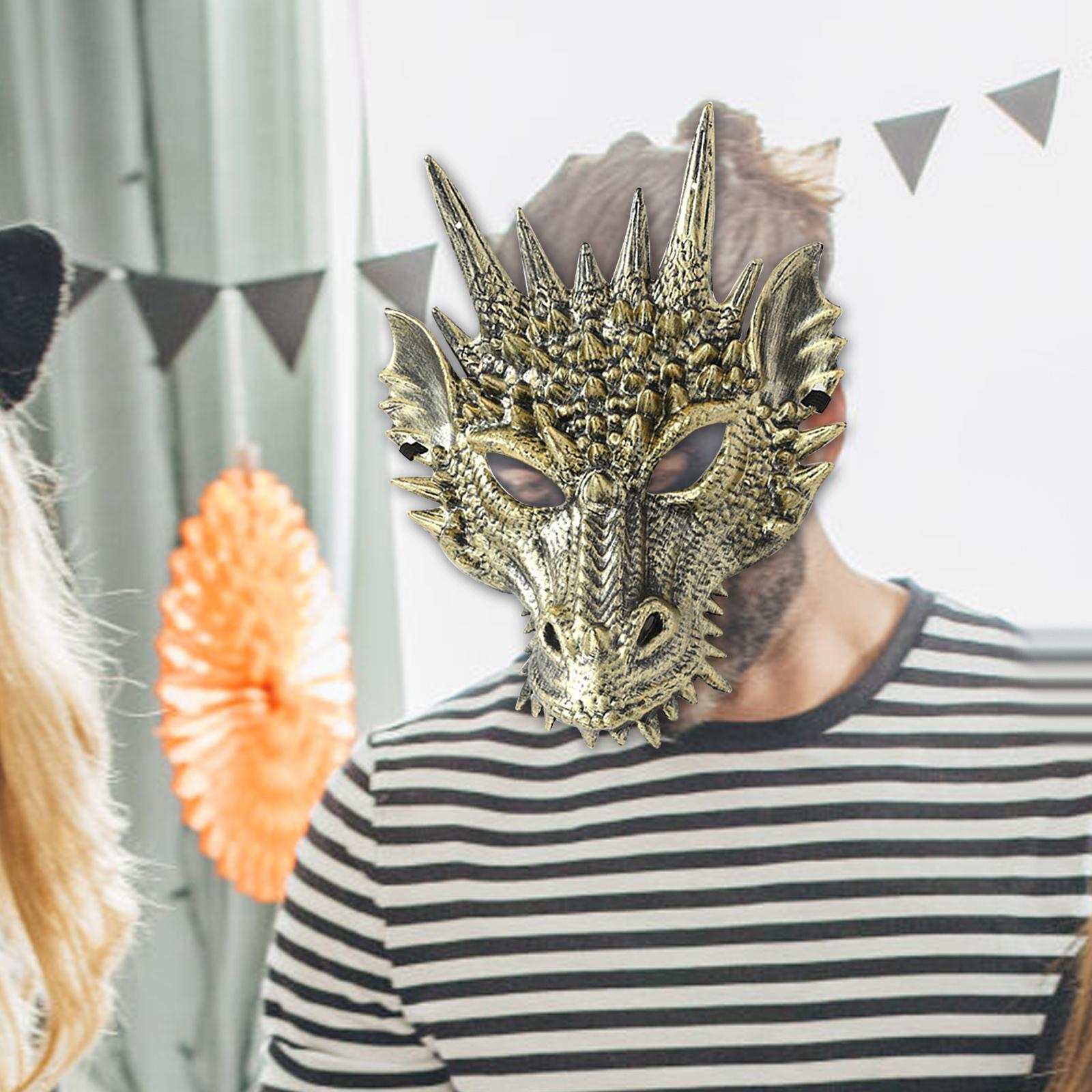 3D Dragon Animal Headdress , Novelty Full Head Cover, Dragon Head , Halloween Masquerade for Shows, Festival, Cosplay Halloween