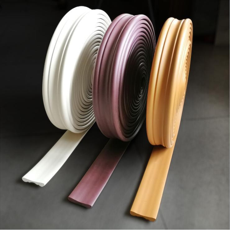 Xốp dán tường viền cao su khổ 6cm x 5 Mét - màu trắng