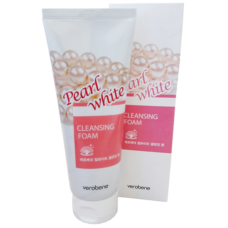 Sữa rửa mặt ngọc trai Verobene pear white cleansing foam 150ml