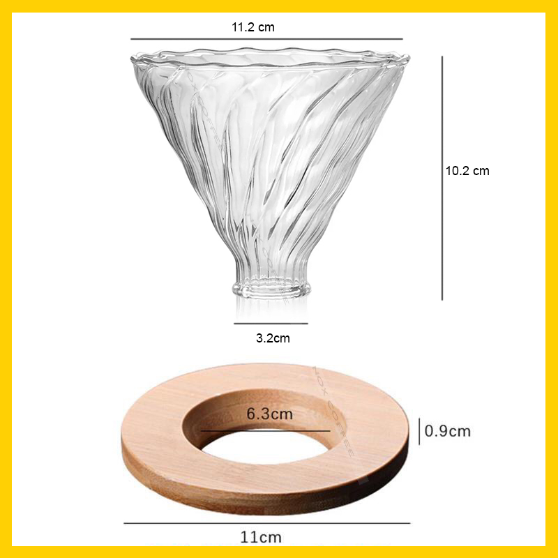 Phễu V60 Bằng Thủy Tinh (Pour Over)
