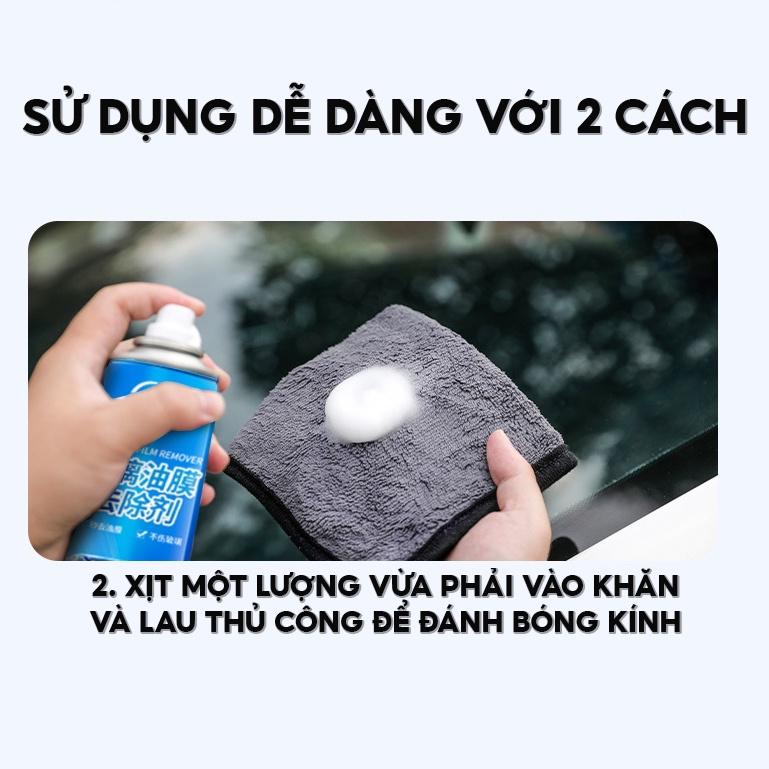 Bình Xịt Kính Chắn Gió Ô Tô Tẩy Sạch Vết Dầu Và Vết Nước Đọng Trên Kính Ô Tô Xịt Bọt Tuyết Tẩy Bẩn QC-050 QC-050