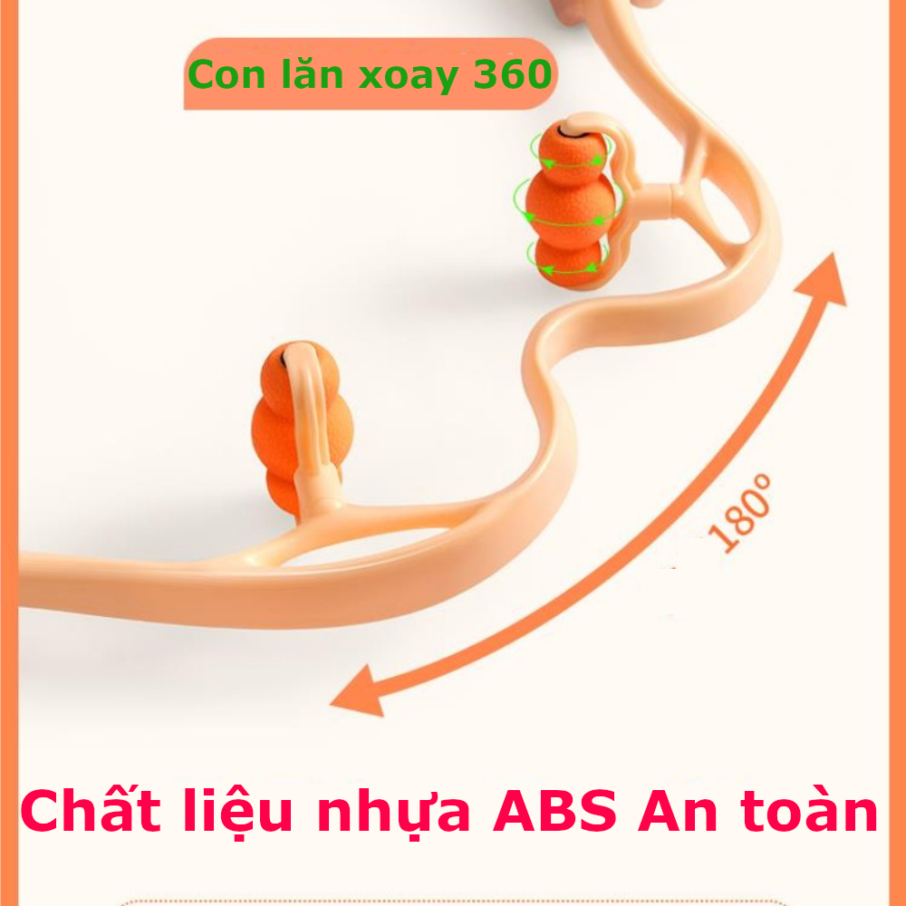 Massage Cổ Vai Gáy - Cây Mát Xa Cải Tiến - Cho Hiệu Quả Ngay Sau 5 Phút, Giảm Căng Thẳng Stress