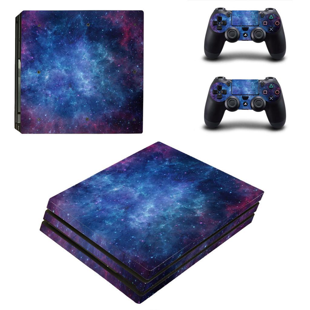 For PS4 Pro Console Skin Cover Decal Sticker + 2 Controller Skin
