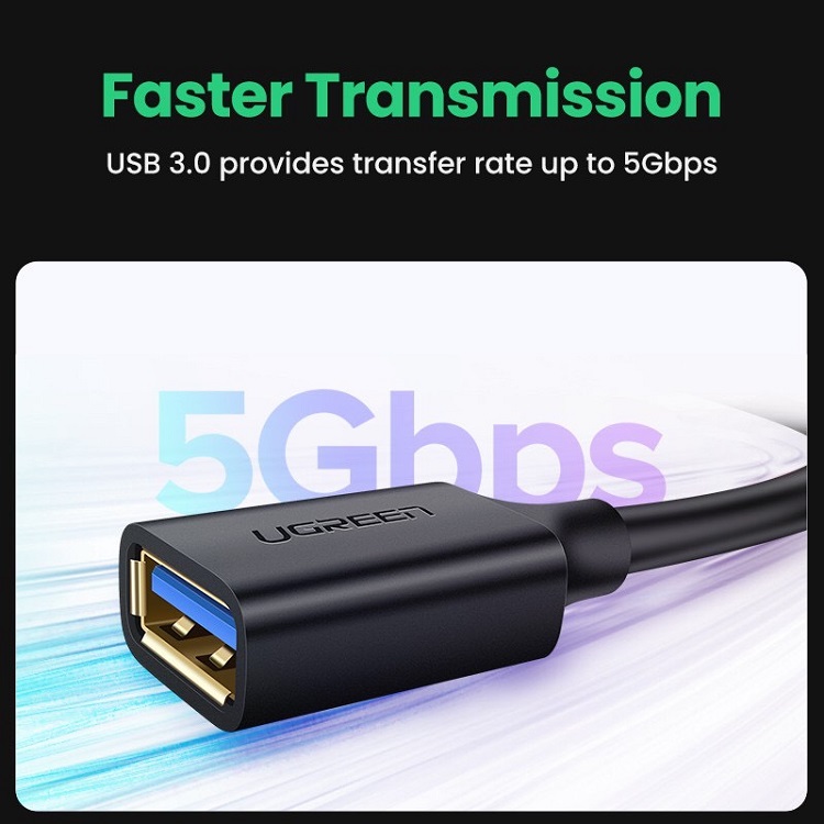 Cáp mở rộng USB3.0 Ugreen tốc độ cao chất lượng cao tiện dụng hàng chính hãng