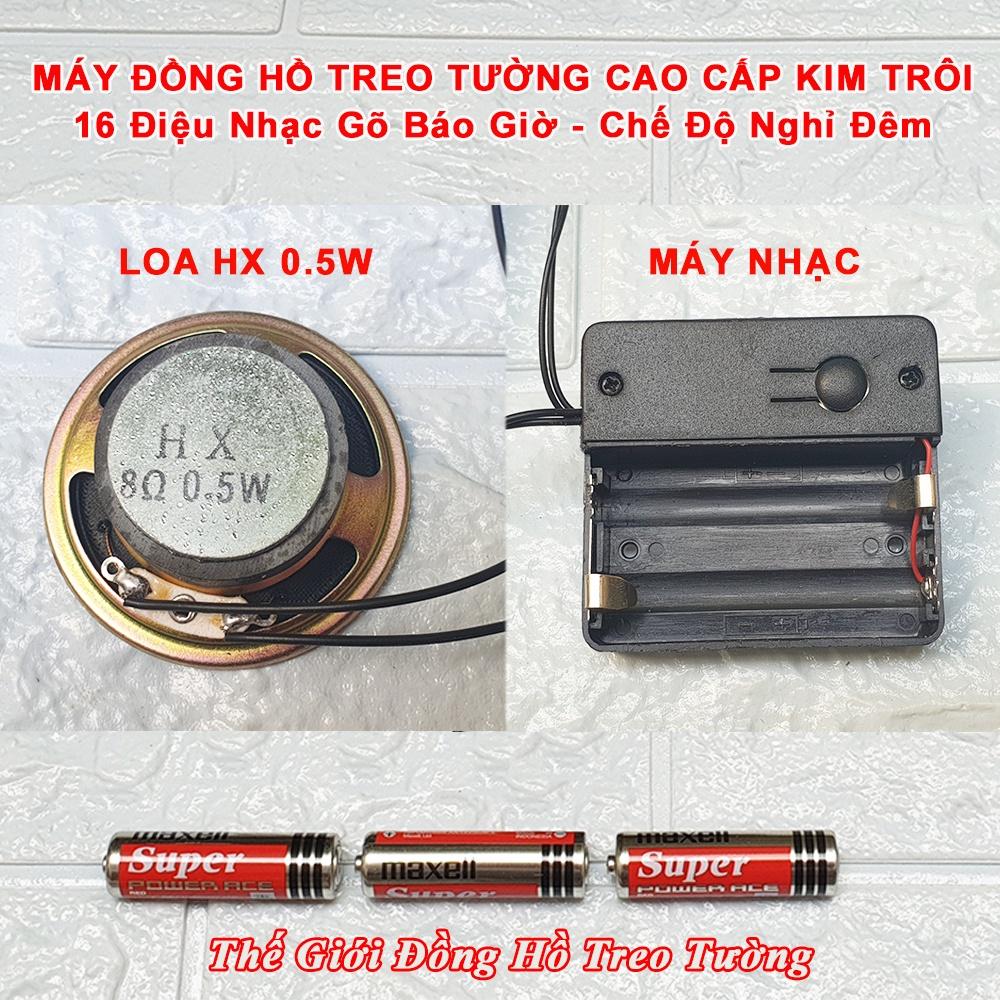 Hình ảnh Đồng Hồ NHẠC CHUÔNG Báo Giờ có 16 điệu NHẠC GÕ Báo giờ EASTAR - Máy KIM TRÔI Nhật Số nổi 3D - Có Kèm Pin AA - Bảo Hành 1 Năm