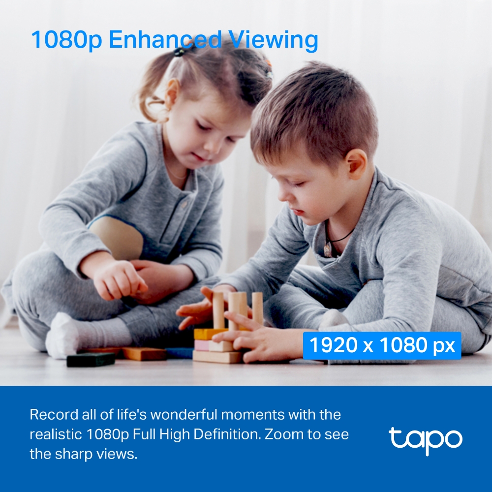 Camera WiFi TPLink Tapo C200 2.0MP Chuẩn 1080P Đèn hồng ngoại Âm thanh 2 chiều - Hàng chính hãng FPT phân phối