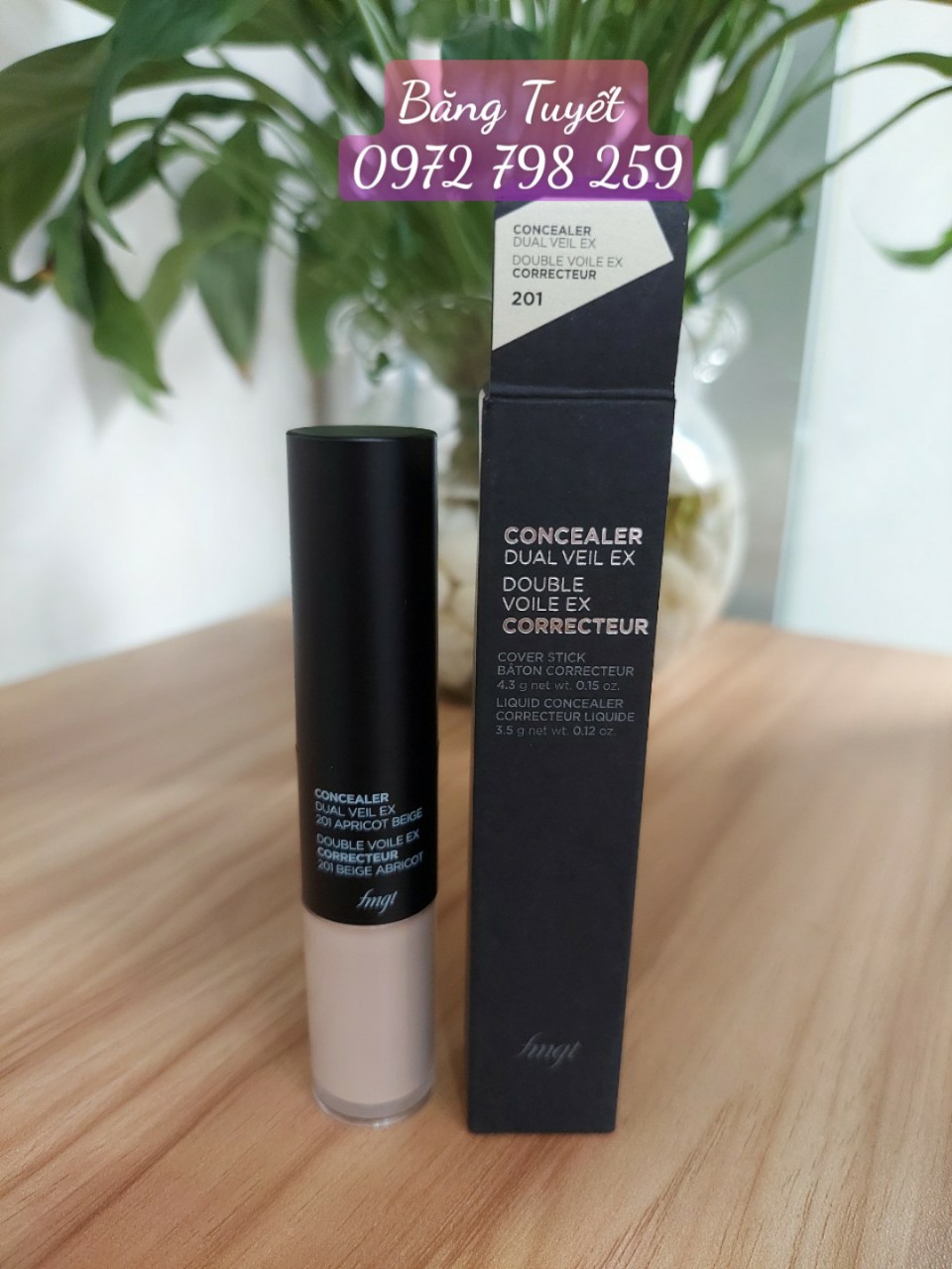 Che khuyết điểm 2 đầu Concealer Dual Veil FMGT The Face Shop (mẫu mới