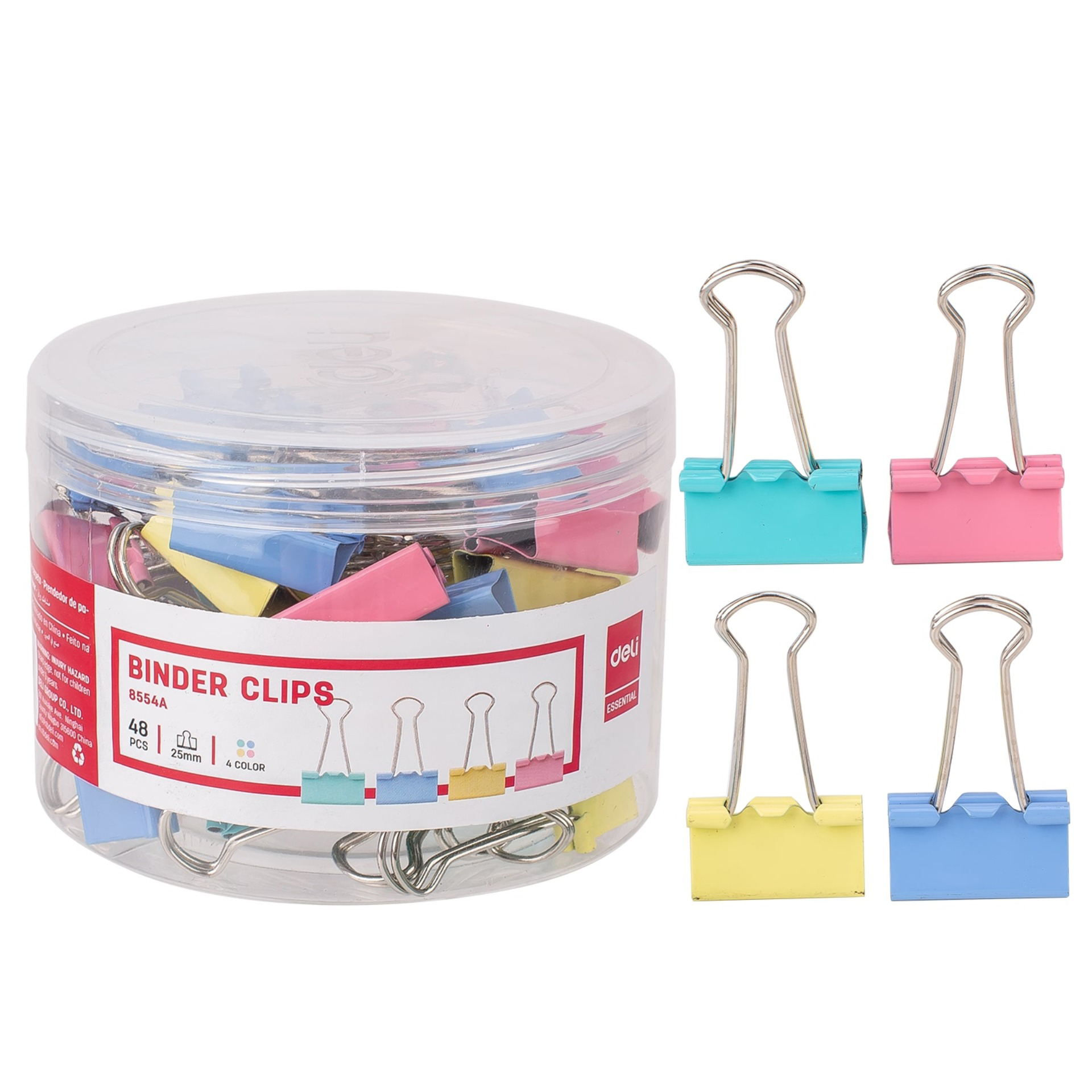 Kẹp bướm Deli - 48 chiếchộp - E8554A