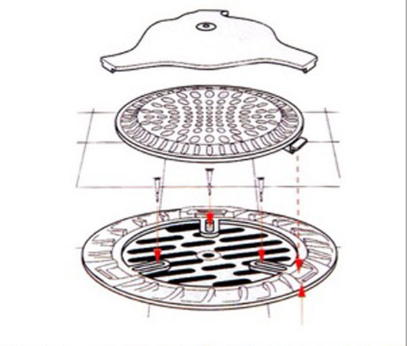 Nắp đậy lỗ thoát nước sàn nhà thông minh Niheshi 6199 hàng Nhật
