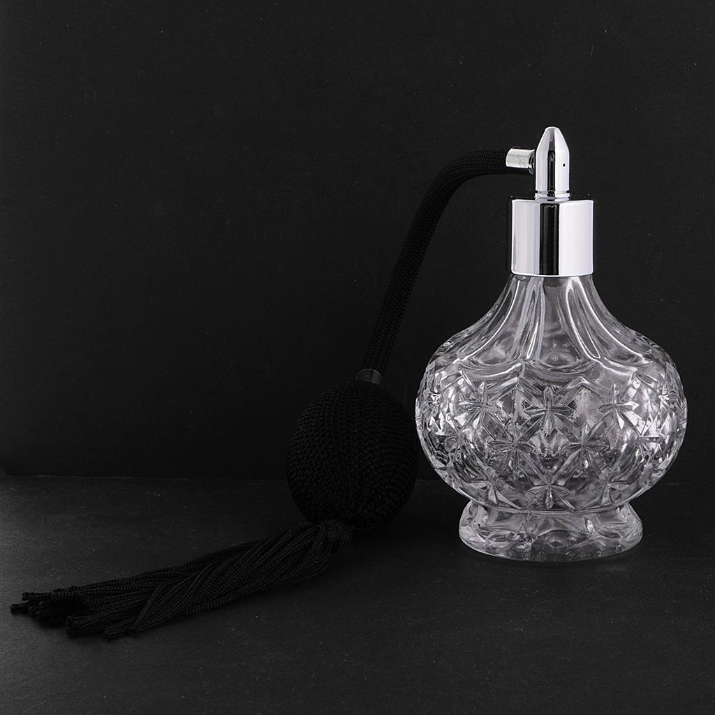 Chai Nước Hoa Thủy Tinh Trong Suốt Chai Xịt Dài Phun Phun 100ml