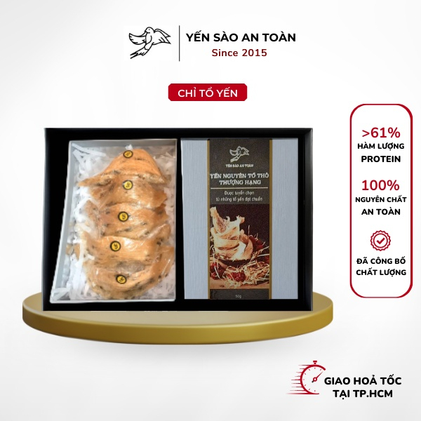 Hồng Yến thô còn lông thượng hạng nguyên chất từ tổ yến Khánh Hòa Yến Sào An Toàn