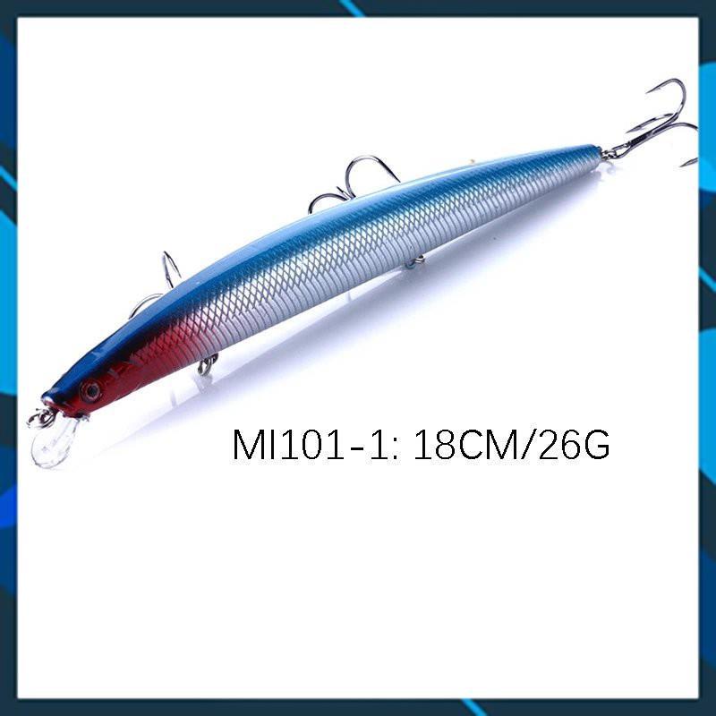 Mồi Câu lure, cá chẽm , có mú, cá ngão , cá biển dài 18cm nặng 26gr