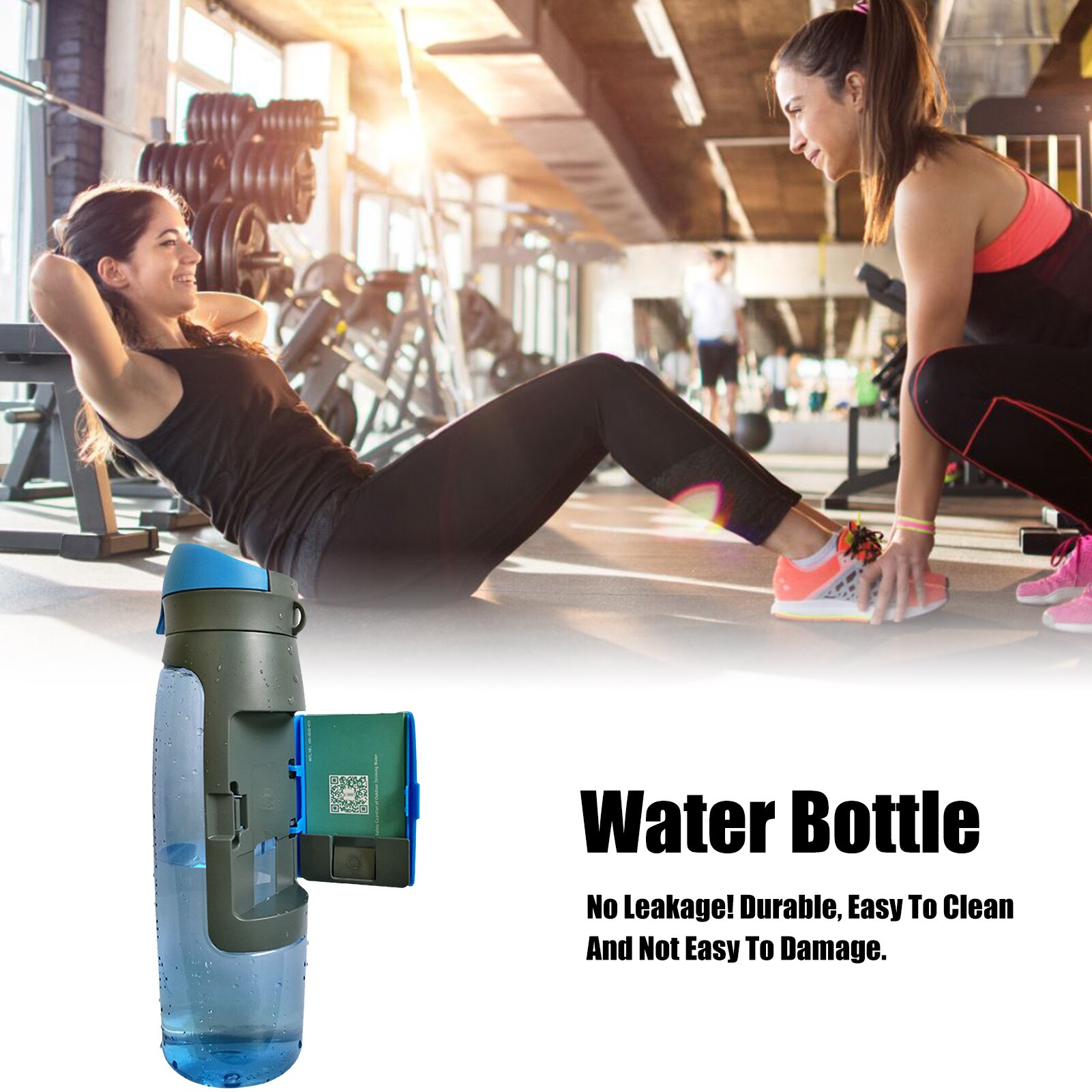 Bình đựng nước thể thao 750ml tích hợp khay đựng thẻ MountCard