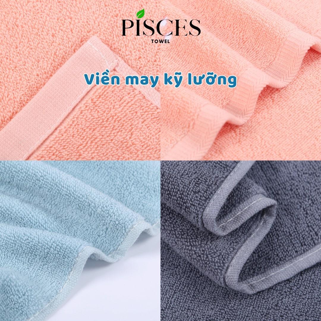 Khăn Mặt PISCES TOWEL 35x75cm Thêu Hình Thời Tiết Cotton Mềm Mại, Khăn Spa Yoga Gym Thể Thao Thấm Hút Mồ Hôi - Nâu, Nâu