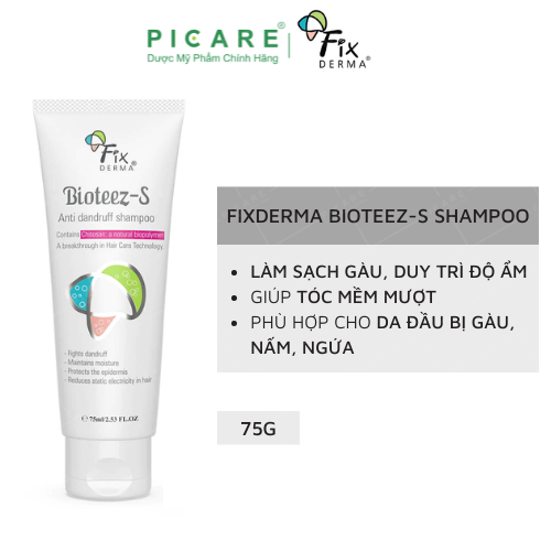 Dầu Gội Fixderma Giảm Gàu Bioteez-s Shampoo 75ml