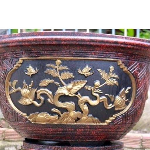 Khuôn chậu tròn rộng 50 cm không chân Nhựa abs