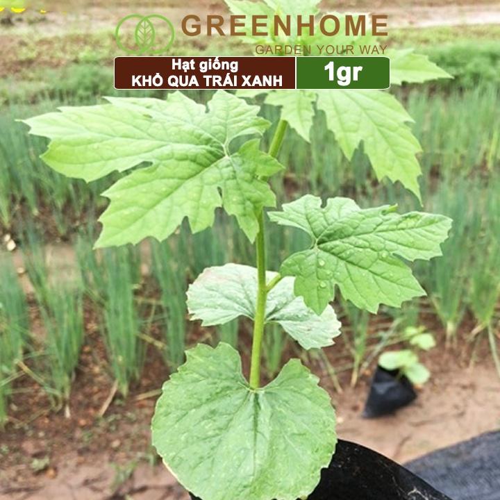 Hạt Giống Khổ Qua Greenhome, Gói 0,5gr, Dễ Trồng Quanh Năm, Nảy Mầm Cao, Thu Hoạch Nhanh, Năng Suất Cao T05