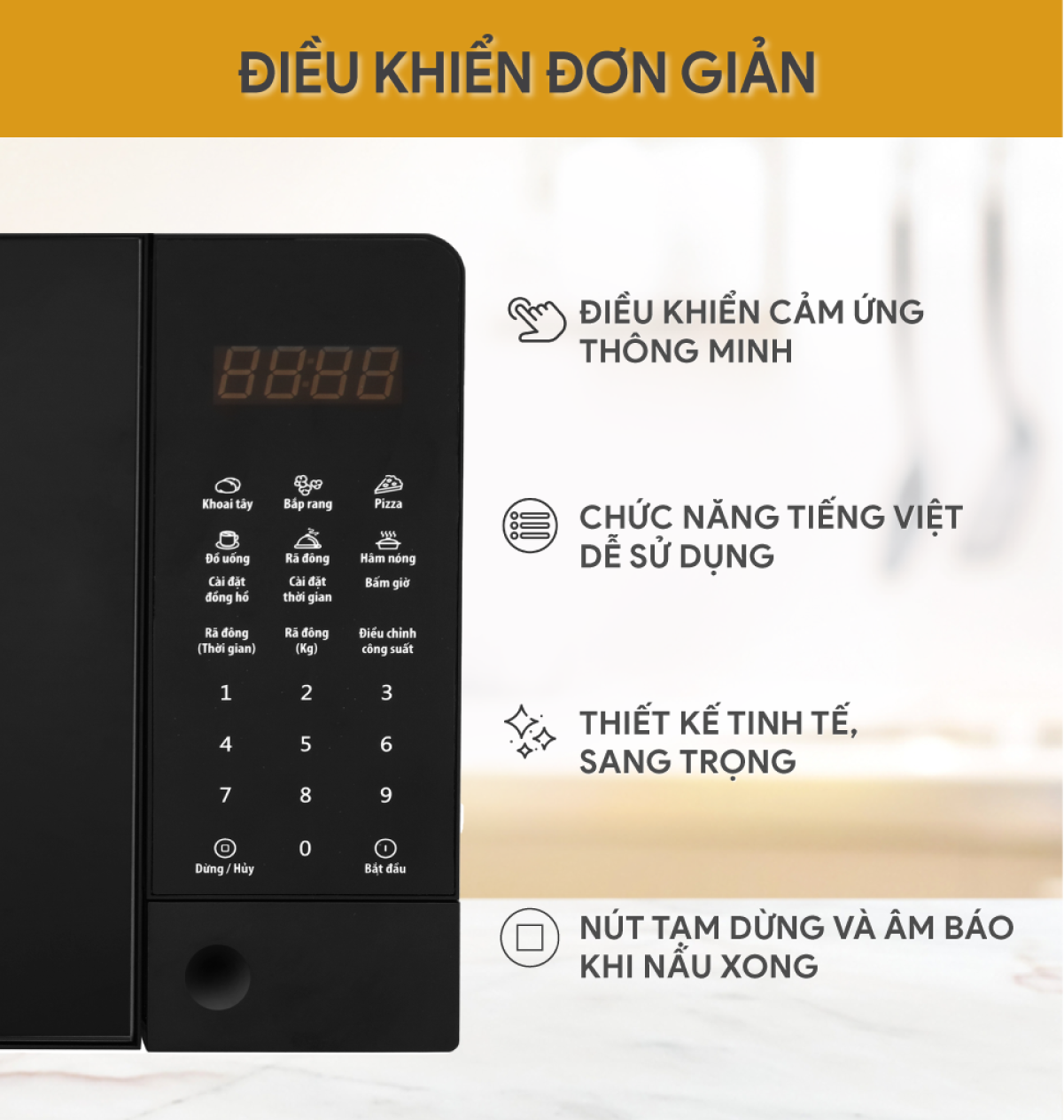 Lò Vi Sóng Điện Tử Bluestone MOB-7815 (20 Lít) - Hàng chính hãng