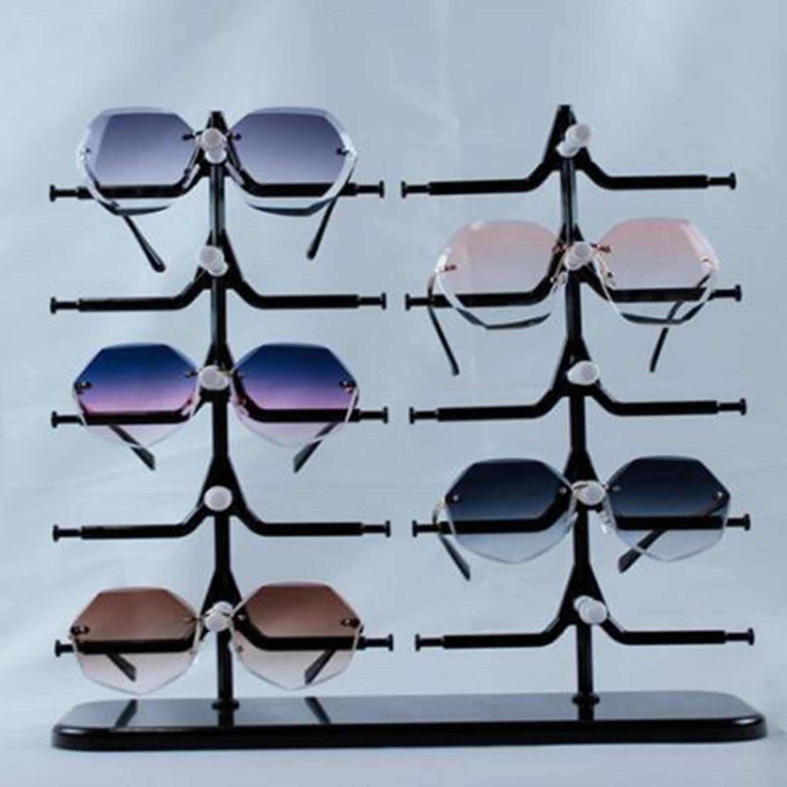 10 Pairs Sunglasses Display Rack Eyeglass Glasses Stand Holder