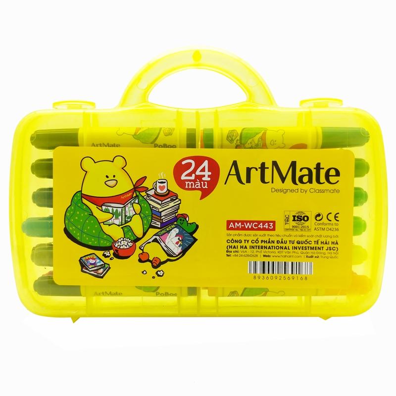 Hộp 24 Bút Lông Màu - ArtMate AM-WC443