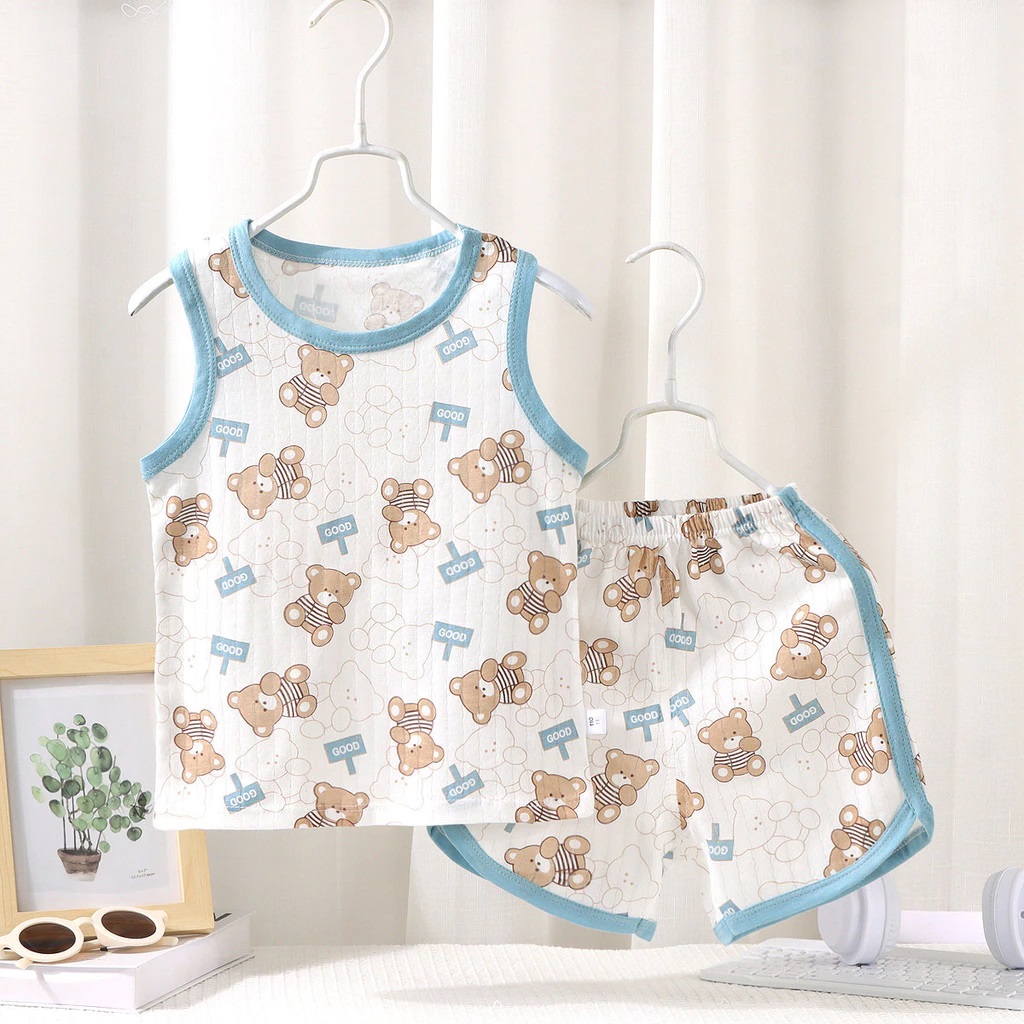 ĐỒ BỘ SÁT NÁCH 3 LỖ HOẠ TIẾT CHO BÉ TRAI 1-7 TUỔI ĐỒ NGỦ MẶC NHÀ TỪ 7-23KG DÀNH CHO BÉ TRAI