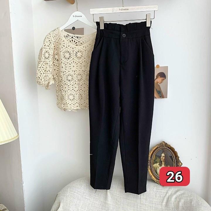 Quần Tây Nữ Lưng Cao, Quần Tây Baggy Cao Cấp NT138