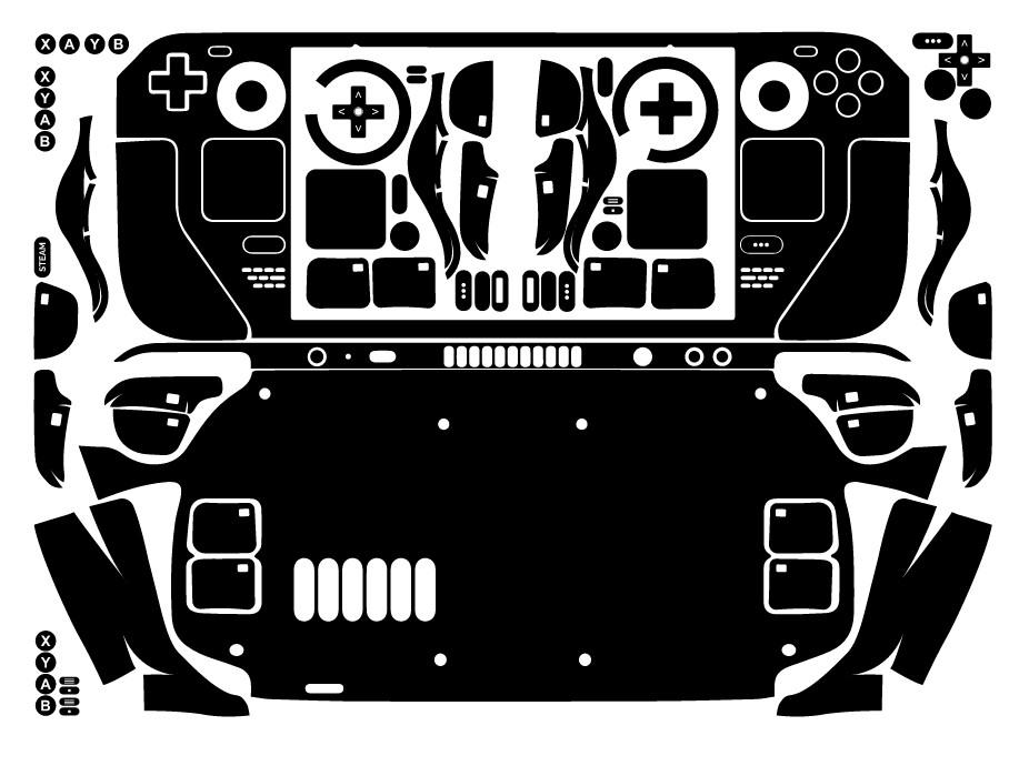 Skin dán Steam Deck mẫu Thiên hà màu neon